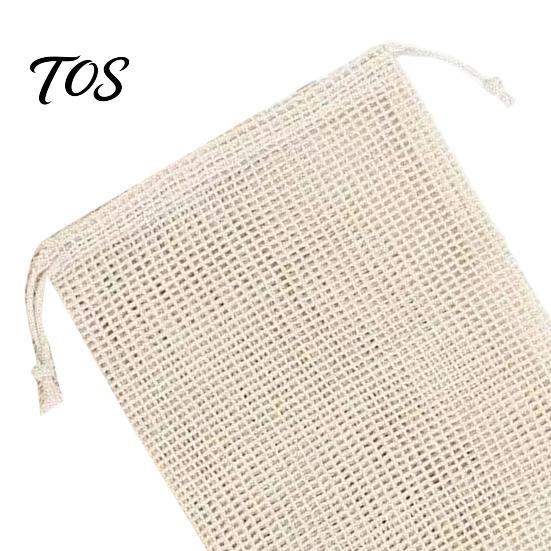 Reusable Vegetable Storage Bags Cotton Mesh Bag with Drawstring Closure, Eco-friendly Washable Eco Conscious Food Keeper Organizer, Sustainable