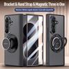 For Magsafe Magnetic Metal Rotate Holder Tempered Glass Film Protect Case For Samsung Galaxy Z Fold 8 Ultra Spring Hinge Cover