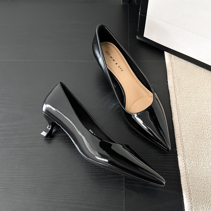 

G4008-1 nude high heels women s pointed head 2025 spring and autumn new temperament with skirt stiletto single shoes women 39