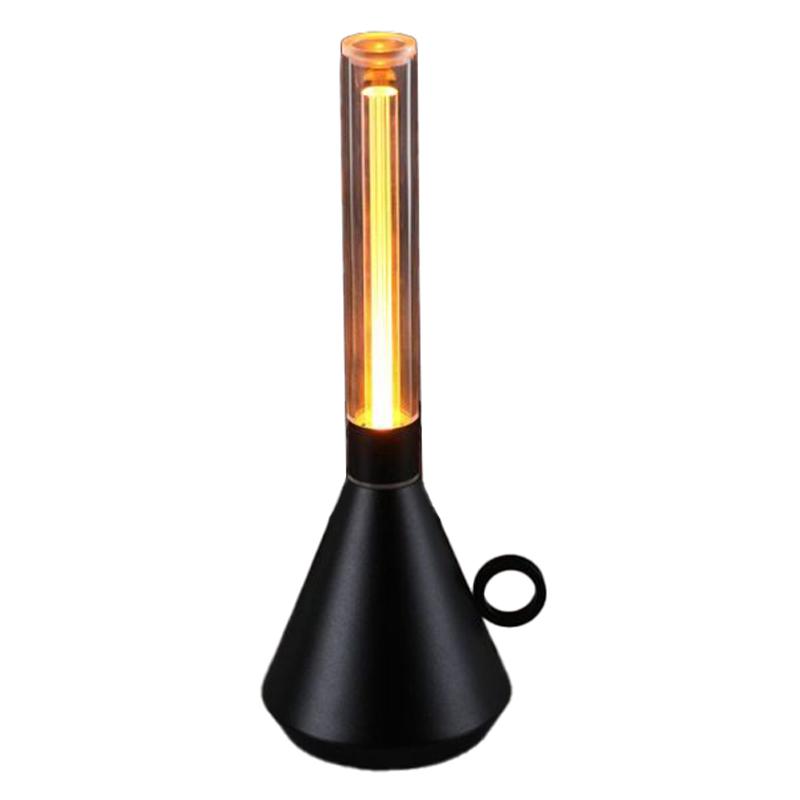 

Vintage Kerosene Lamp Table Lamp Dimmable Portable Night Light for Bar Cafe Black