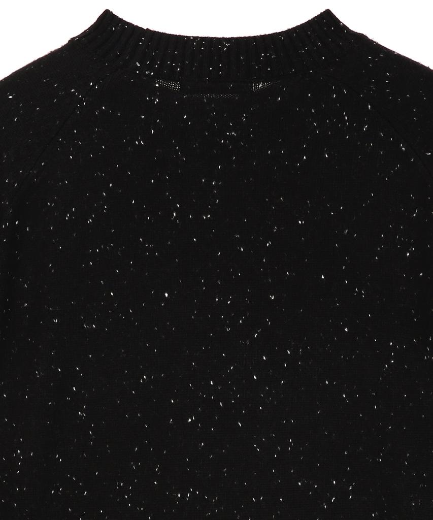 IL CORSO Merino Wool Neff Round Neck Knit Black