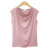 Women's Plus Size V-Neck Short Sleeve Loose Fit Solid Color Summer T-Shirt