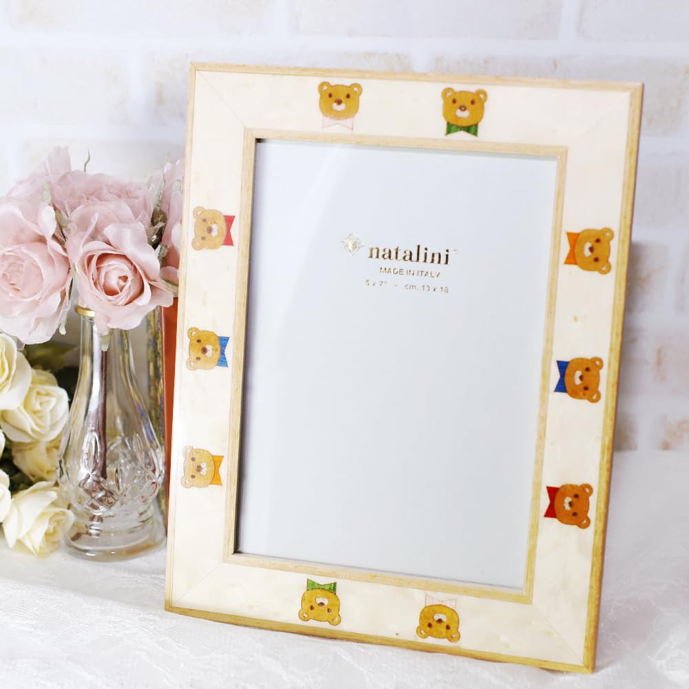 Natalini photo bear for interior NATALINI Italian-made frame, handmade, design, wooden, decoration.