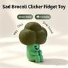 Creative Mini Fidget Keychain Built-in Mechanical Buttons Cute Frog Eagle Chick Broccoli Design for Bag Pendant Party Favors