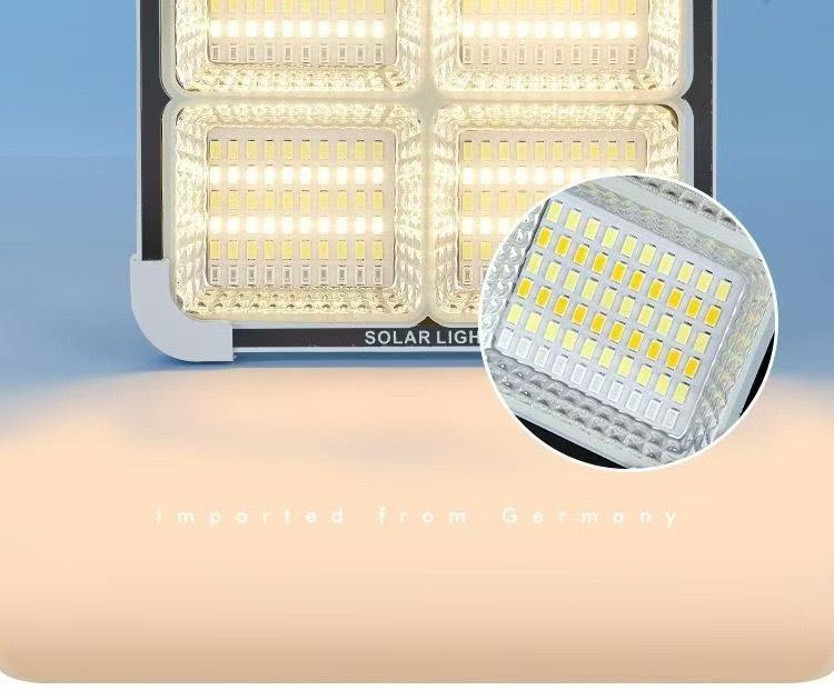 Waterproof Portable Solar Lantern with Detachable Battery Emergency Floodlight for Outdoor Camping