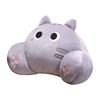 Ergonomic Chair Seat Backrest Cushion Thickened Throw Pillow Cat Shape Waist Pillow  Sofa