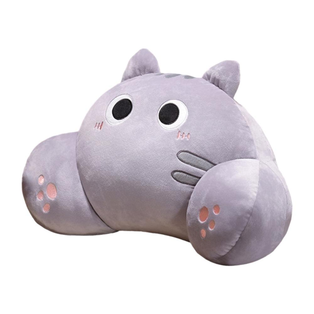 Ergonomic Chair Seat Backrest Cushion Thickened Throw Pillow Cat Shape Waist Pillow Sofa