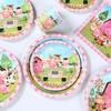 Farm Disposable Tableware Paper Plate Cups Farm Animals Birthday Party Decor Kids Birthday Party Favors Supplies Baby Shower