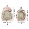 Large Capacity Doll Display Storage Bag Schoolbag Transparent Backpack Cotton Doll Ita Bag  Student