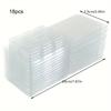 6/18/48Pcs Wax Melt Molds,Aromatherapy Candle Making Silicone Mold PVC Flip Plastic Box Square Paraffin Packing Box