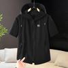 2026 Quick-Dry Men's Summer Set: Loose Hooded T-Shirt & Shorts for Plus-Size, Korean Style