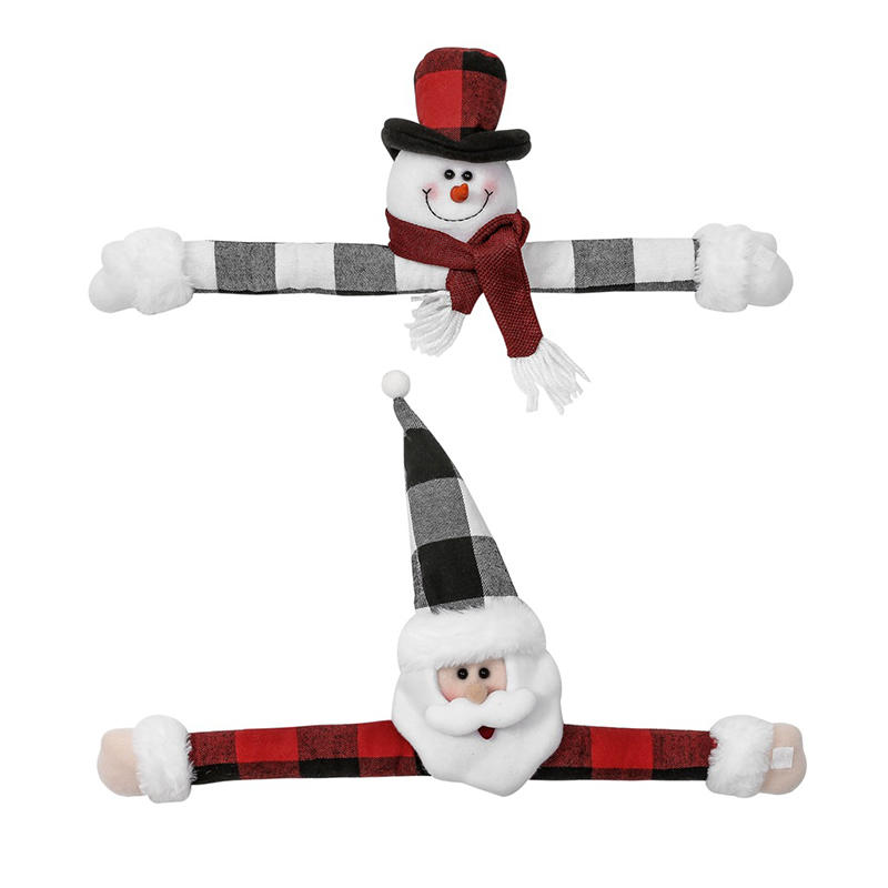 Christmas Curtain Buckle Tieback Doll Cute Santa Snowman Creative Curtain Hold Back Fastener Holiday Home Window Decoration