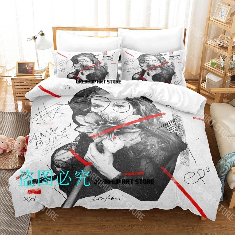 Fashion Sanah Singer Bedding Set Single Twin Full Queen King Size Bed Set Kids Bedroom Duvetcover Sets Bed Sheet Set