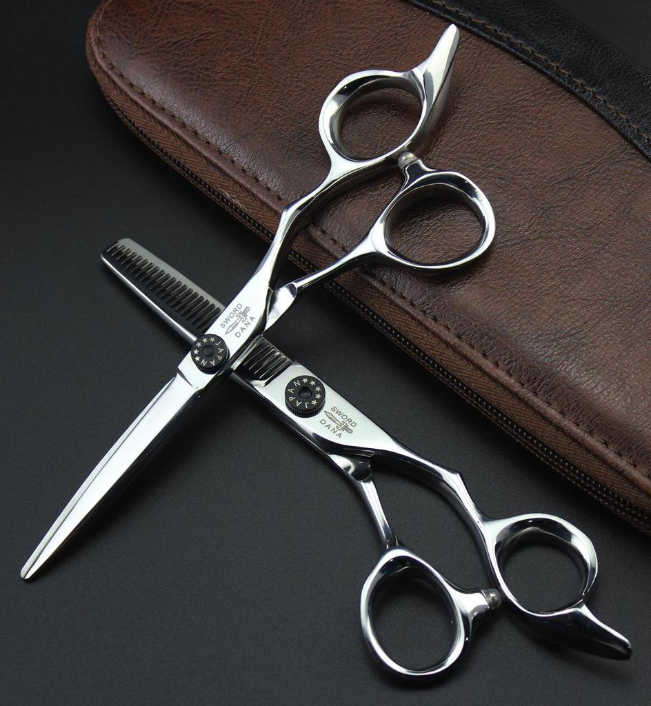6.0-Inch Japanese Hairdressing & Thinning Scissors Set for Barbers