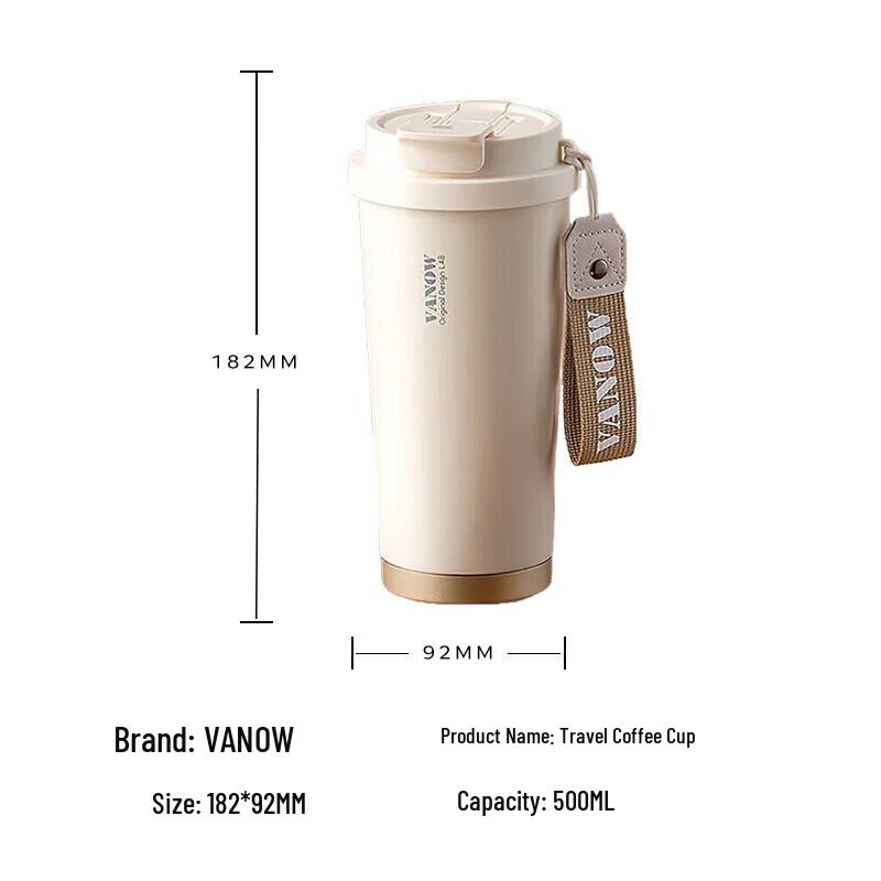 Vanow 316 Stainless Steel Insulated Dual-Drink Travel Coffee Mug