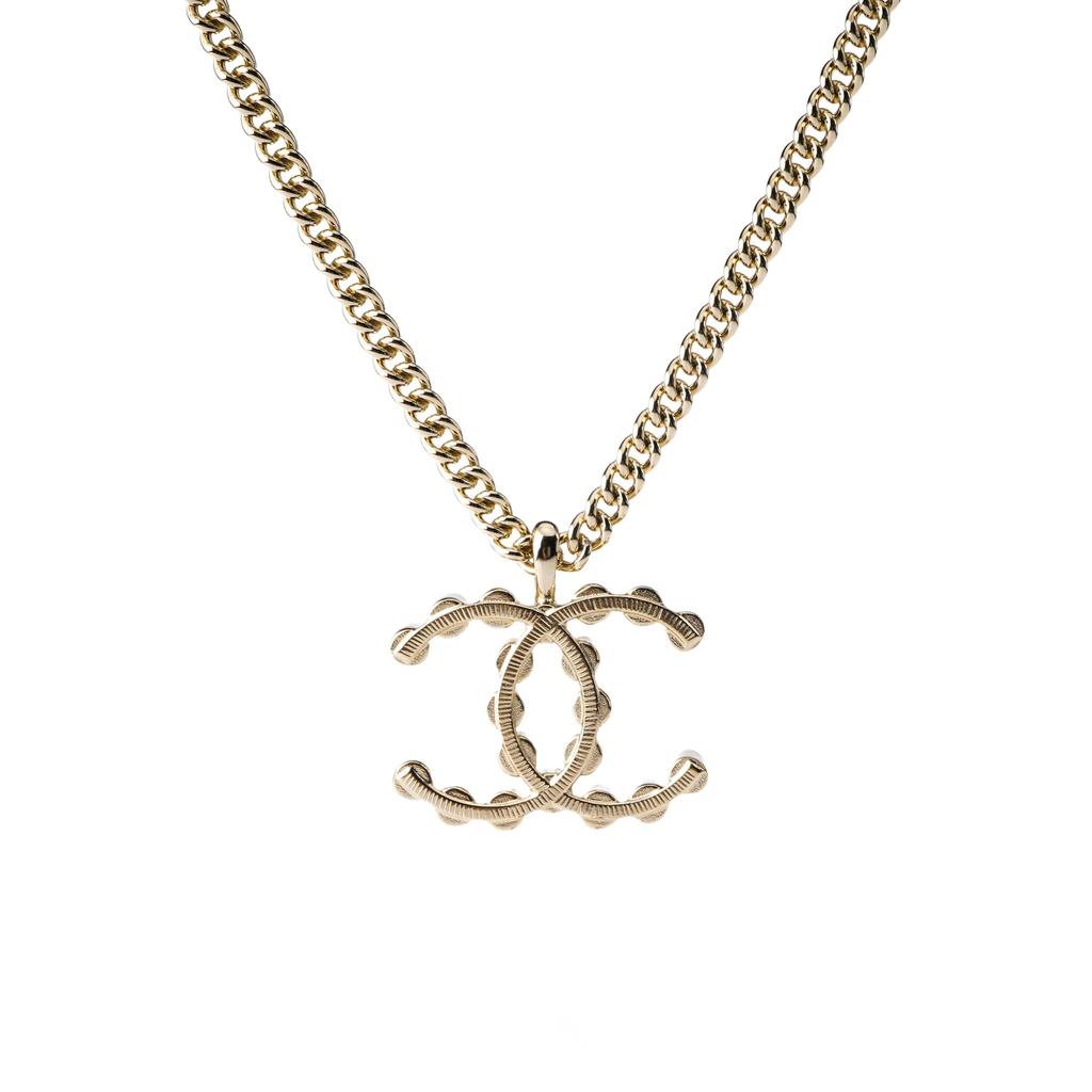 CHANEL Double C Metal Necklaces Unisex ABA439B10548NN157
