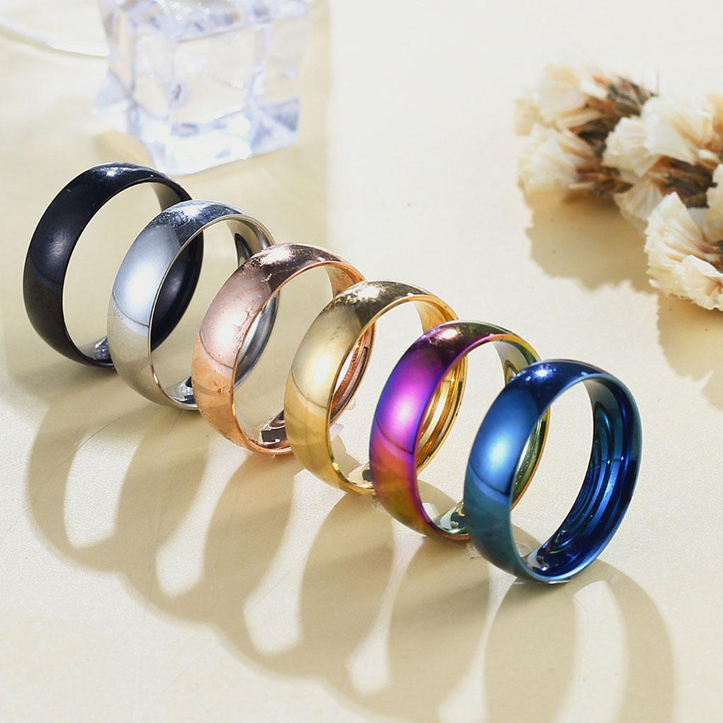 Ring Simple Steel Daily Stylish All-Match Christmas Halloween Exquisite Rings Jewelry Classic Wedding Engagement
