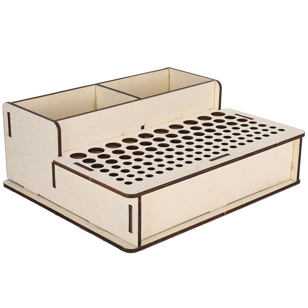 

Деревянный кожаный держатель для инструментов Кожаный органайзер для инструментов Деревянный ящик Полка для хранения инструментов (102#)