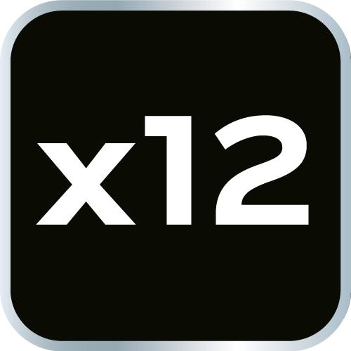 11 mm glue sticks, white, 12 pcs.