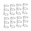   Rings Reusable 3 Hole Electroplated Metal   Hand Account Paper Loose Leaf Binding Rings