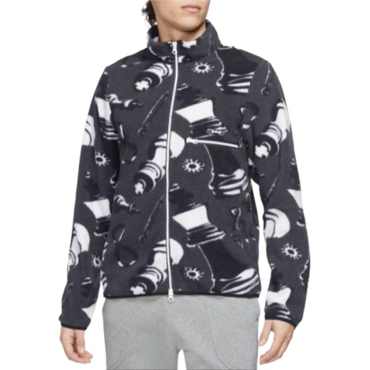 Nike Jackets Men's Black Stand Collar Moderate Other DQ6127-070
