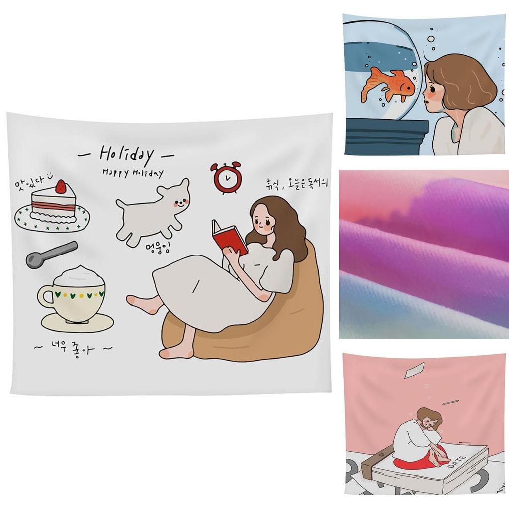 Cartoon Wandteppich zum Aufhängen für Schlafzimmer- oder Wohnzimmerdeko Langlebig und modisch