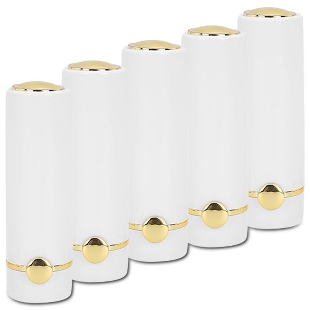 5 ks Bílý Přenosný DIY Prázdný Tuba na Rtěnku Láhev na Rtěnku Nádobka Kosmetický Nástroj