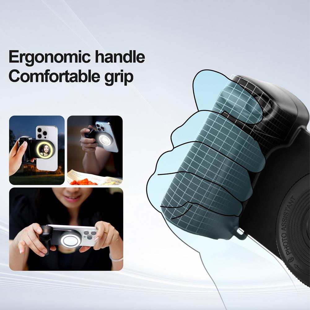 Handle Selfie Grip For iPhone Magsafe Bluetooth Shutter Handle Grip Selfie Stablizer Anti-shake Selfie Booster Holder For iPhone