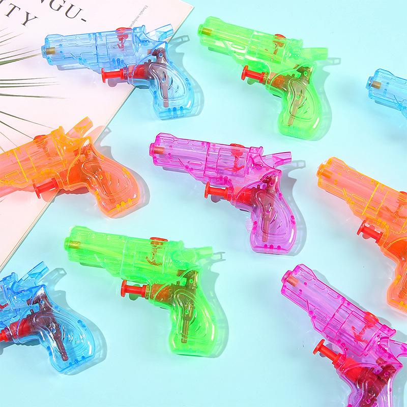 Water Gun Squirt Toys Mini Candy Color Portable Kids Transparent Small Water Rifle Summer Children's Gifts Toys Easy Operation