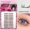 10-Row Autumn Leaf & Sunflower Faux Eyelashes - Flat, Glue-Free
