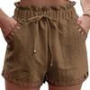 Womens Cotton Linen Multi-Color Multi-Size Shorts 2024