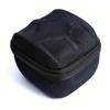 1pc Black Watch Storage Box - Hard Case W/Soft Pillows, Velvet Lined for Jewelry & Watches Protection