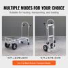 SucceBuy Folding Hand Truck Aluminum Heavy Industrial Collapsible Dolly Cart for Transport and Moving In Warehouse Supermarket
