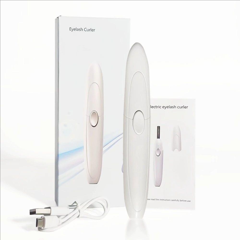 Heated Eyelash Curler - Electric Lash Curling Wand with Auto-Adjusting Temperature & Portable Design for Long-Lasting Curves