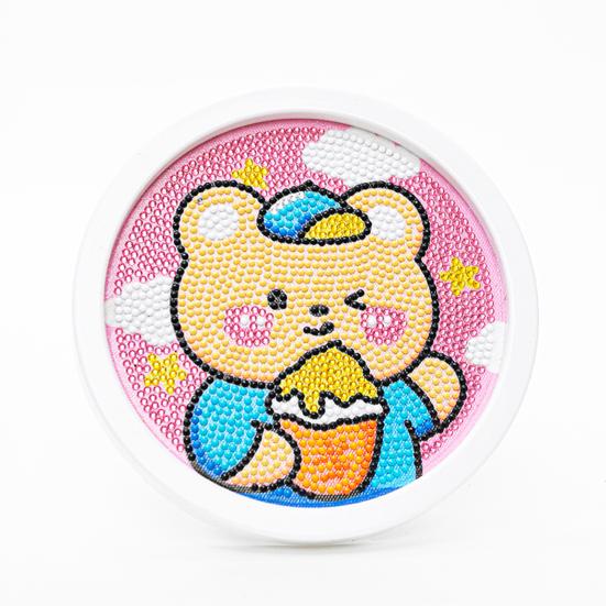 Cartoon Panda Pattern Diamond Painting DIY Kids Handmade Tiled Rabbit Round Diamond Painting