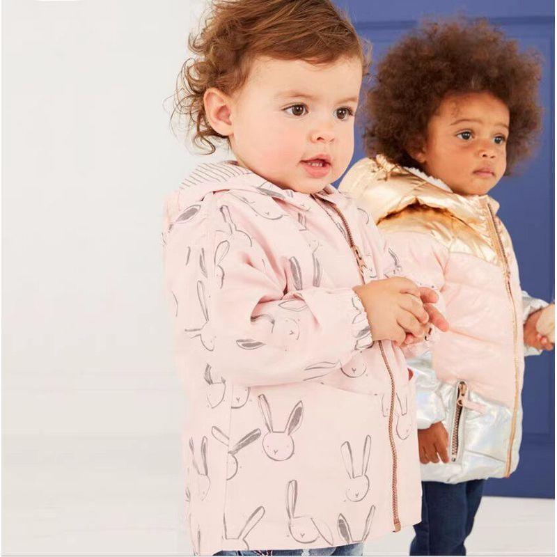 Coat Baby Fleece-Lined Hooded Cotton-Padded Jacket Children's Clothing