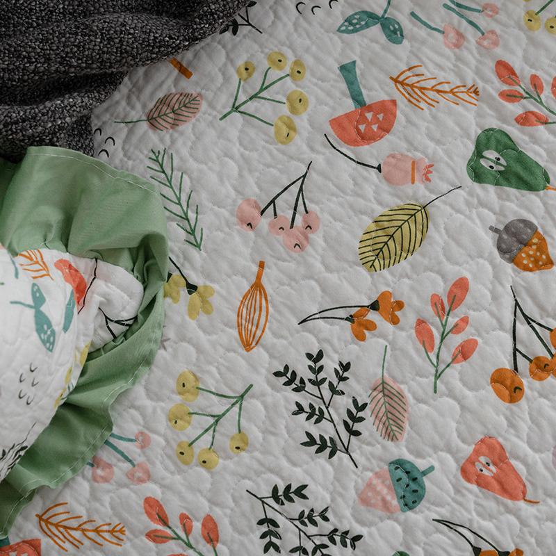 Cotton Floral Pleated Skirt Edge Sofa Mat Countryside Style Fabric Anti Slip Lace Sofa Cover 1/2/3 Seat Sofa Dust Cover Towel