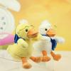 PP Cotton Glasses Duck Plush Keychain Fluffy Plush Doll Pendant Yellow Duck Plush Keyring  Unisex
