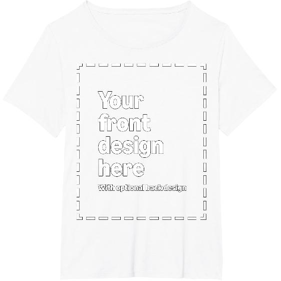 Custom Front & Back Print T-Shirt with Your Image for Men, Women and Kids by Modify by Amazon Merch On Demand