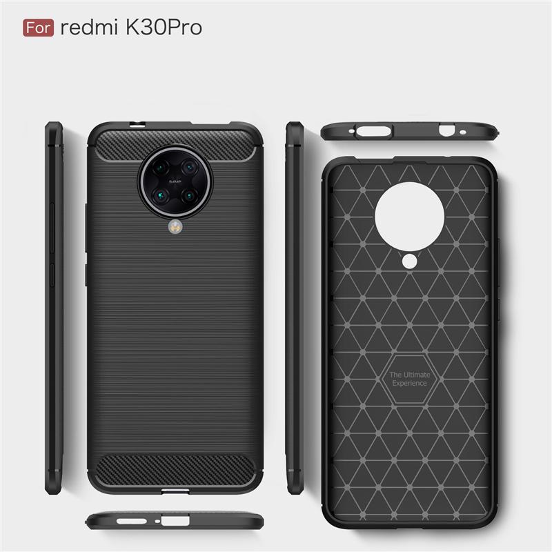 Carbon Fiber Cover For Xiaomi Poco F2 Pro Case Xiaomi Poco F2 Pro Rubber Silicone Shockproof Back Case For Xiaomi Poco F2 Pro