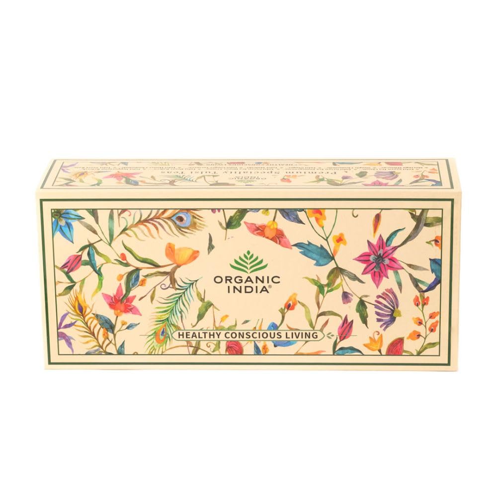

Organic India Premium Speciality Tulsi Tea Gift Box 60 Assorted Teabags 12 Flavors Antioxidant-Rich Herbal Infusions