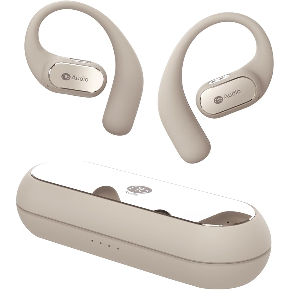 

NB OpenD Wireless Earbuds Ivory Lightweight 7g IPX4 Waterproof 18 Hours Playback