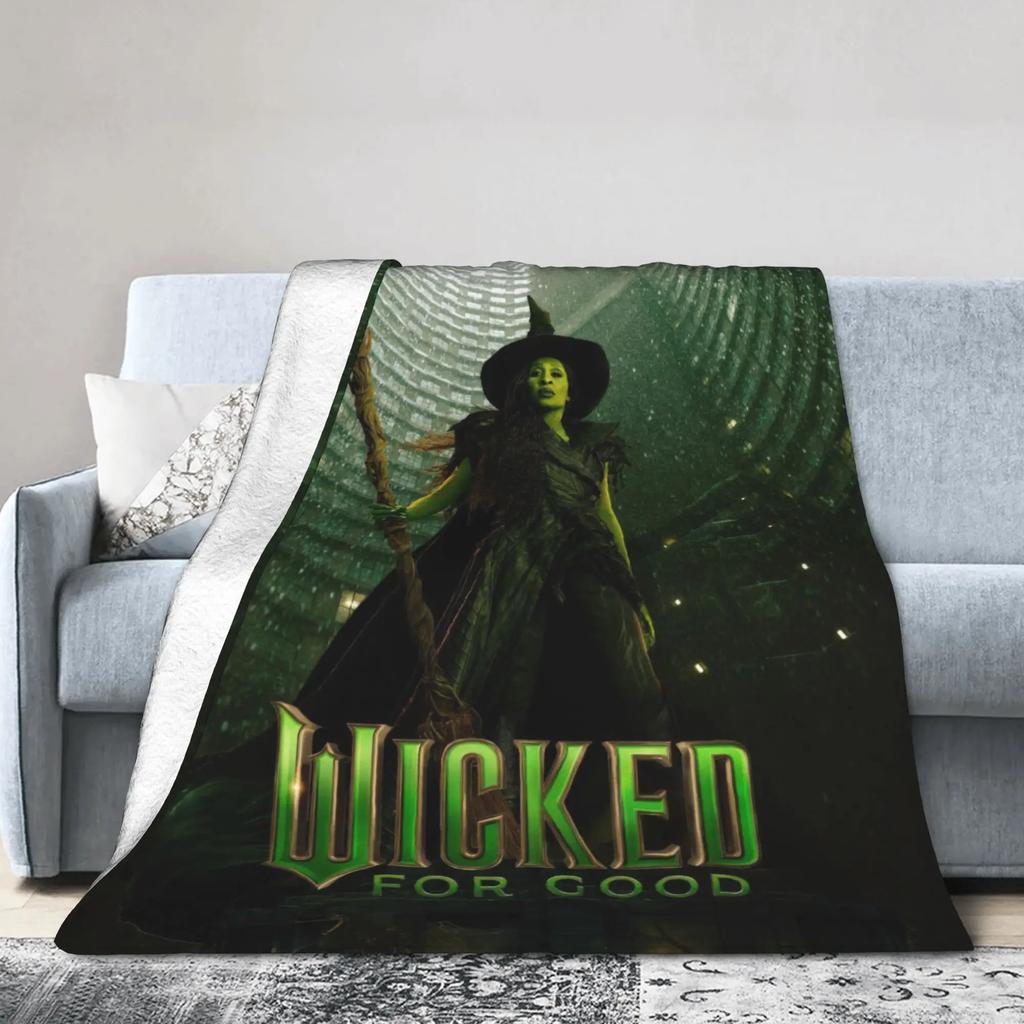 Wicked  Glinda Soft Warm Plush Throw Blanket for Kids Flannel Bedspread for Bedroom Sofa or Bed Cover