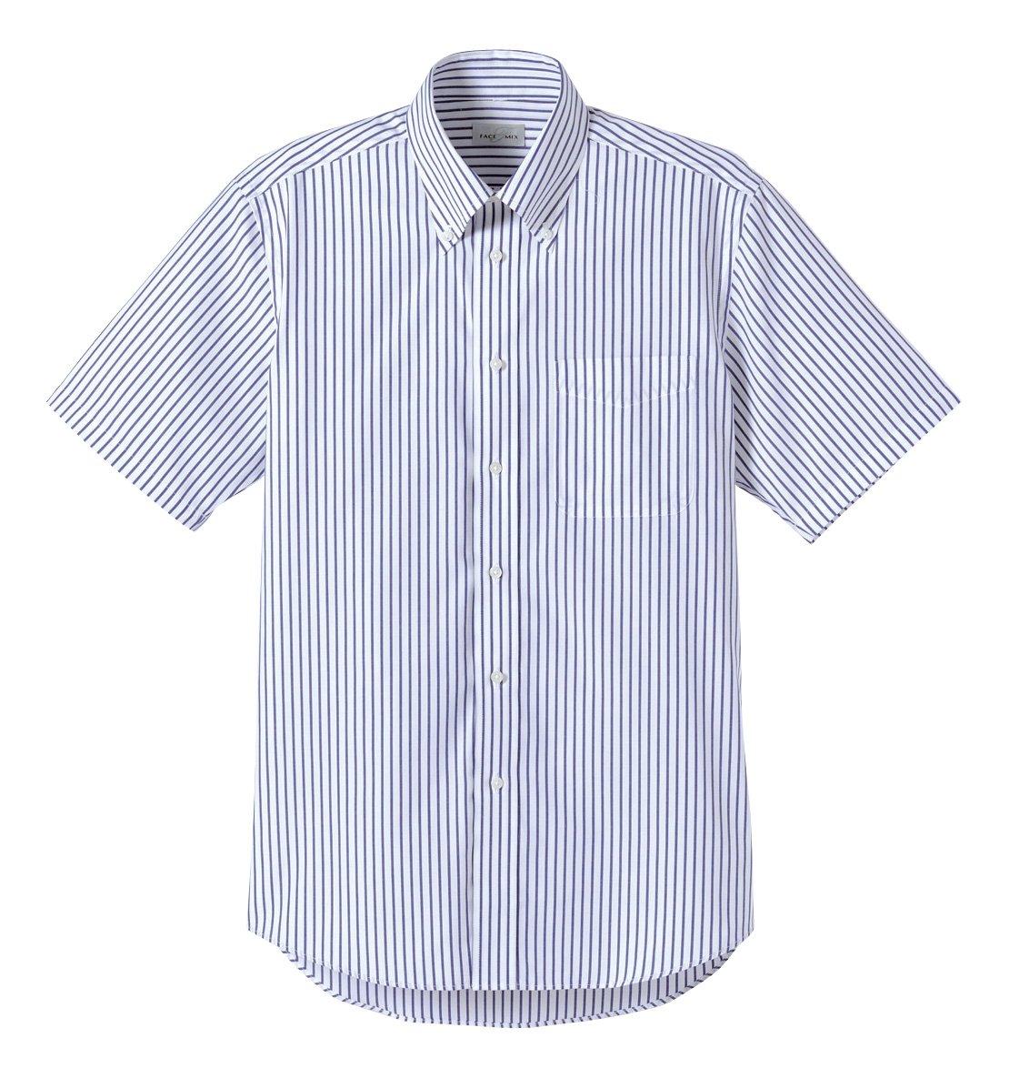 

FAITH MIX Striped Short Sleeve Shirt FB4509U 8 Navy S