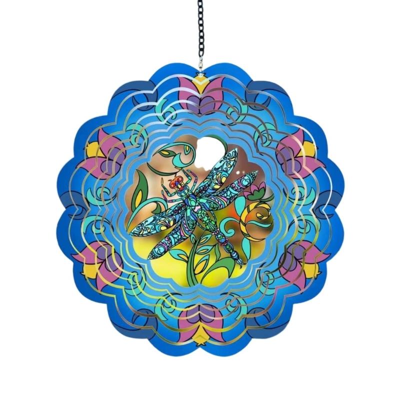 Weatherproof Iron Wind Chime Spinner Art Suitable For Holiday Outdoor Indoor Hanging Decoration Women Mother Day Present