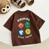 Lovely TShirt Children New Fashion Casual Clothes Printed Short-sleeved Tops Thin Round Neck Base Shirt For Baby Boys Girls