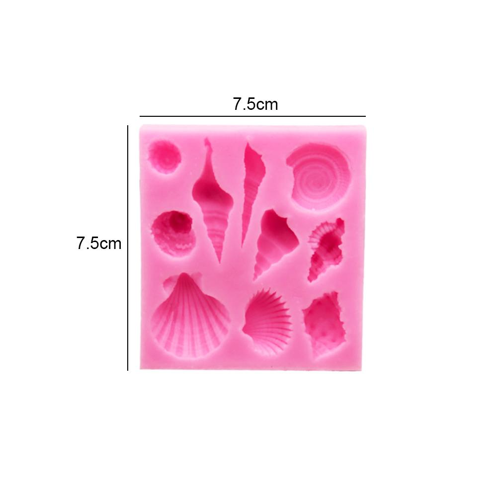 Silicone World DIY Shell Starfish Conch Silicone Chocolate Mold Baking Mold Fondant Cake Decorating Tools Clay Resin Art Moulds