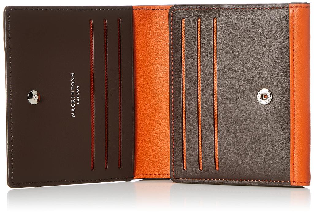 Mackintosh London Comfort Folding Wallet (Coin Box) in Orange