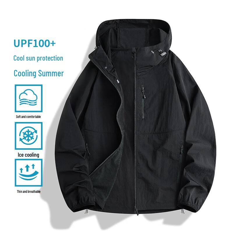 VUUG Unisex Ice Silk Hooded Sun Protection Jacket
