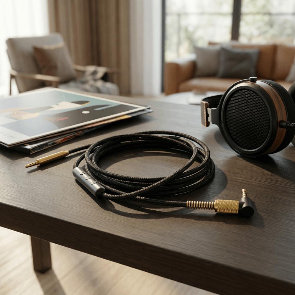 2.5mm To 3.5mm Audio Cable Plug and Play Aux Cable Earphone Cord for AKG Y40 Y50 Y45 Universal Use